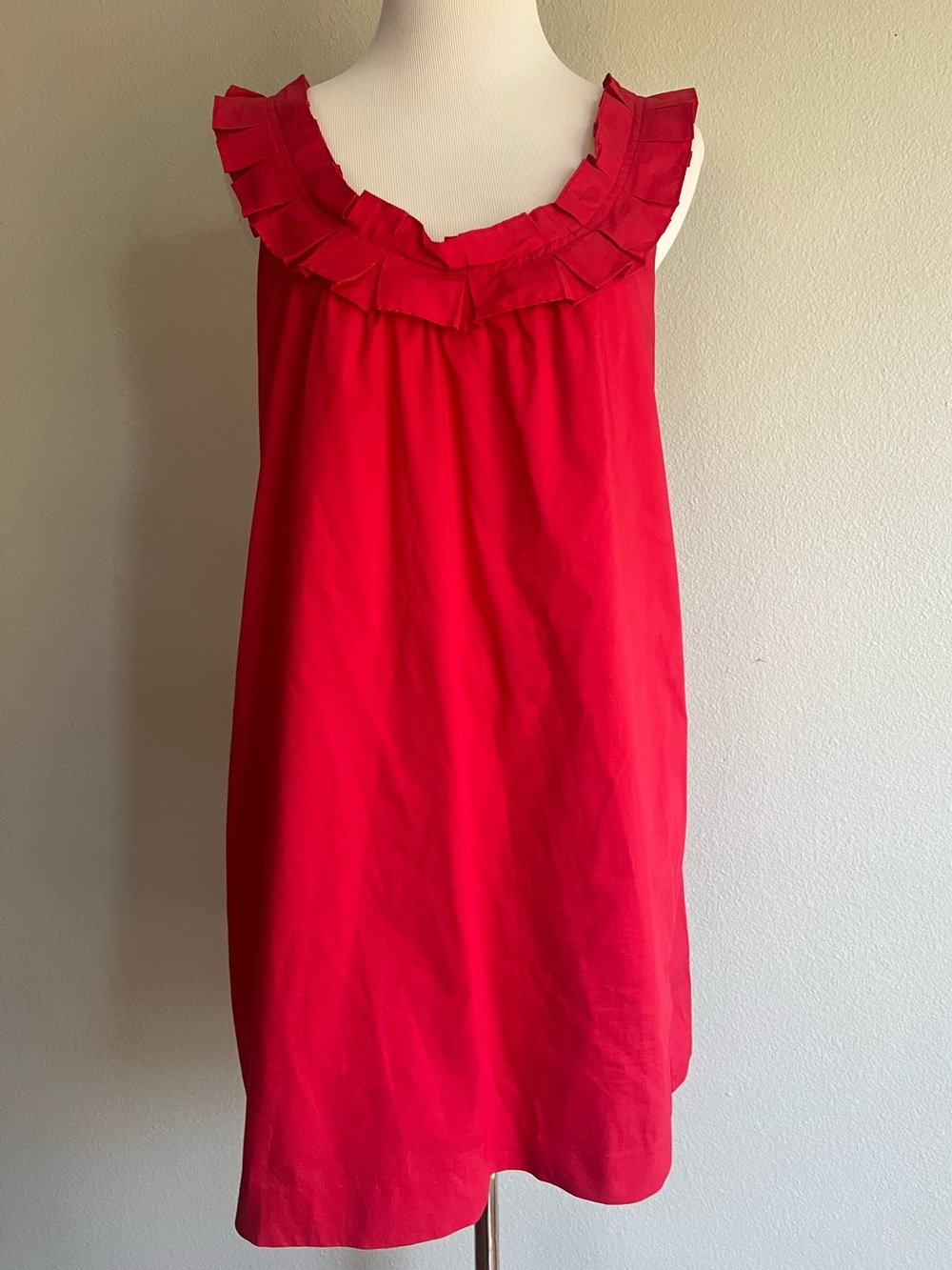 Fei by Anthropologie Carambola Red Ruffle Dress, 4